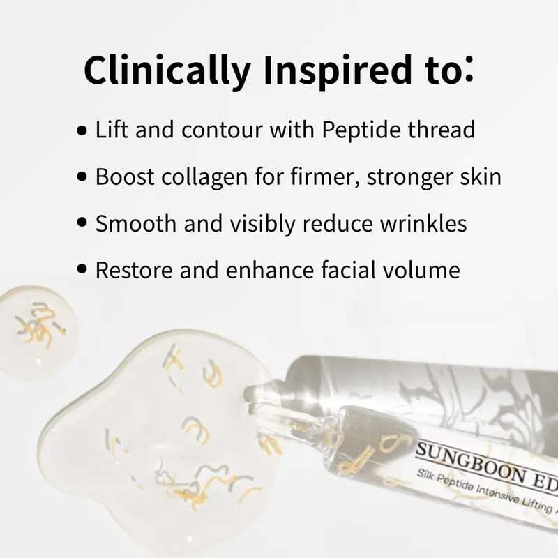 🔥HOT SALE 49% OFF✨Silk Lifting Peptide Ampoule: Korean Anti-Aging Serum for Wrinkle Care & Plumping