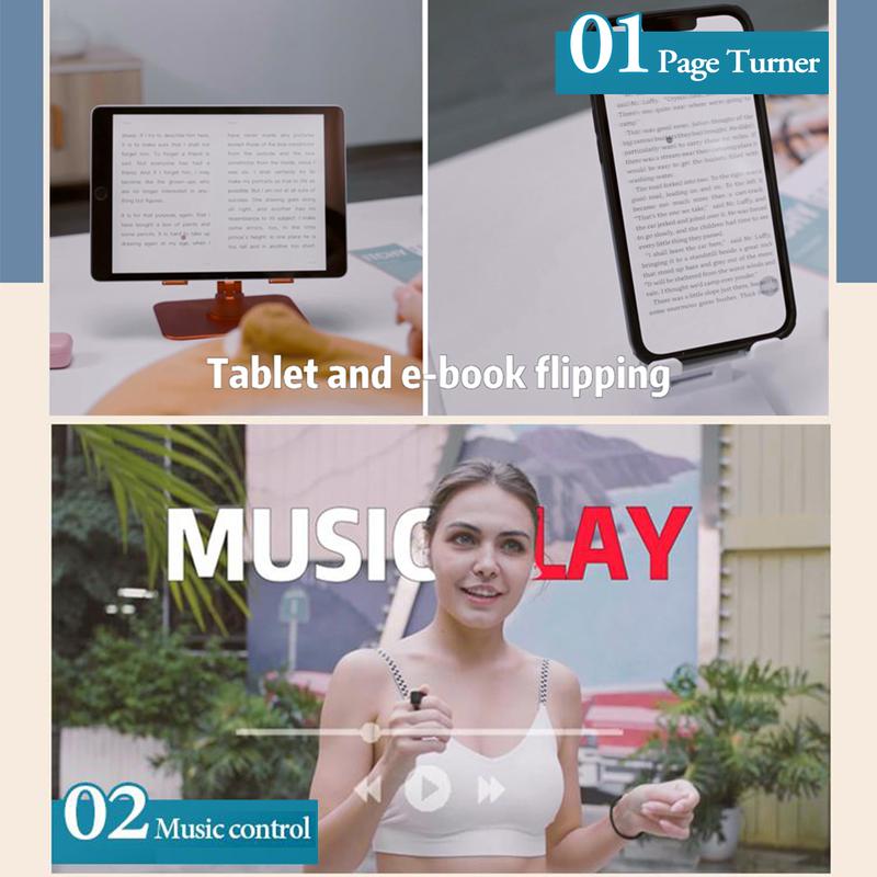 Xring Scrolling Ring Remote Control Scroller Page Turner,Bluetooth Selfie & Video Recording Remote,Music Control for iPhone,iPad,Android,Gymhack