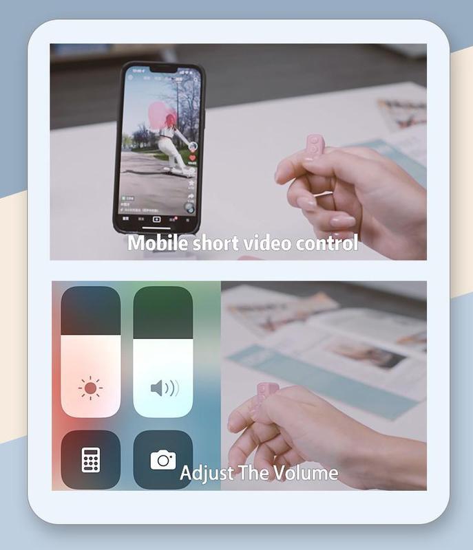 Xring Scrolling Ring Remote Control Scroller Page Turner,Bluetooth Selfie & Video Recording Remote,Music Control for iPhone,iPad,Android,Gymhack
