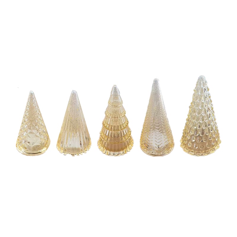 BFF Collection Set of 5 Illuminated Trees (with LED Best for gift)