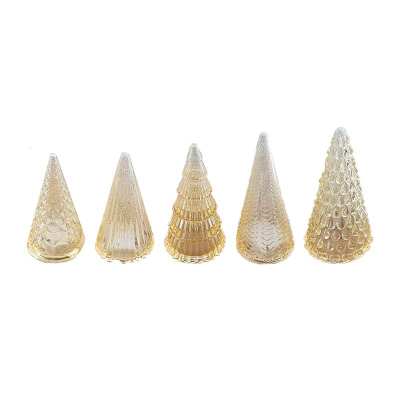 BFF Collection Set of 5 Illuminated Trees (with LED Best for gift)