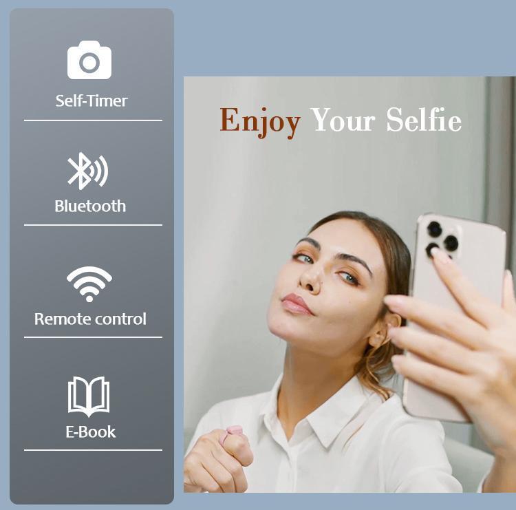 Xring Scrolling Ring Remote Control Scroller Page Turner,Bluetooth Selfie & Video Recording Remote,Music Control for iPhone,iPad,Android,Gymhack