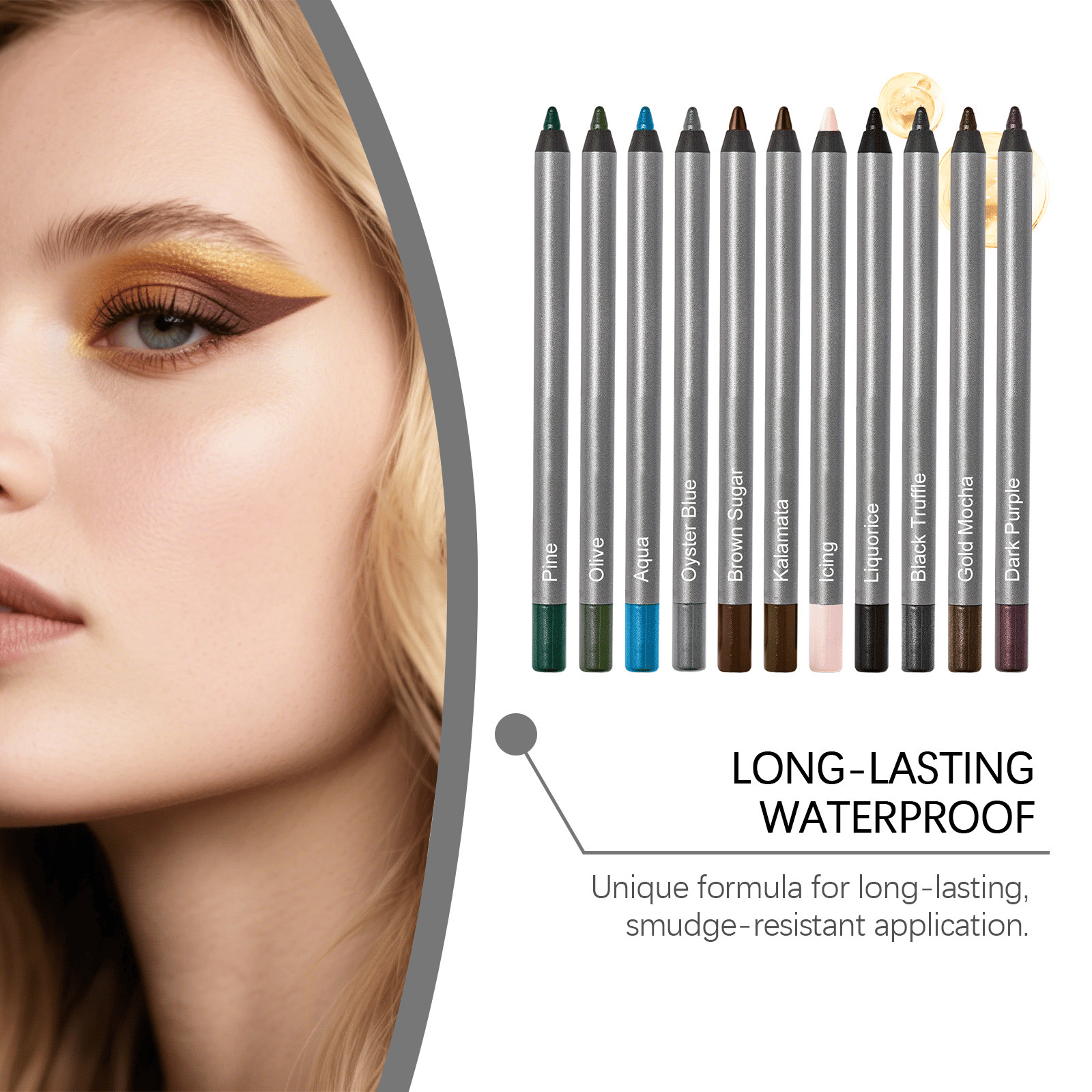🌟 [24H Lock]1440-Minute Smudge-Proof Eyeliner| Precision Define, All-Day Stay, Transfer-Resistant Makeup Duo 🌟