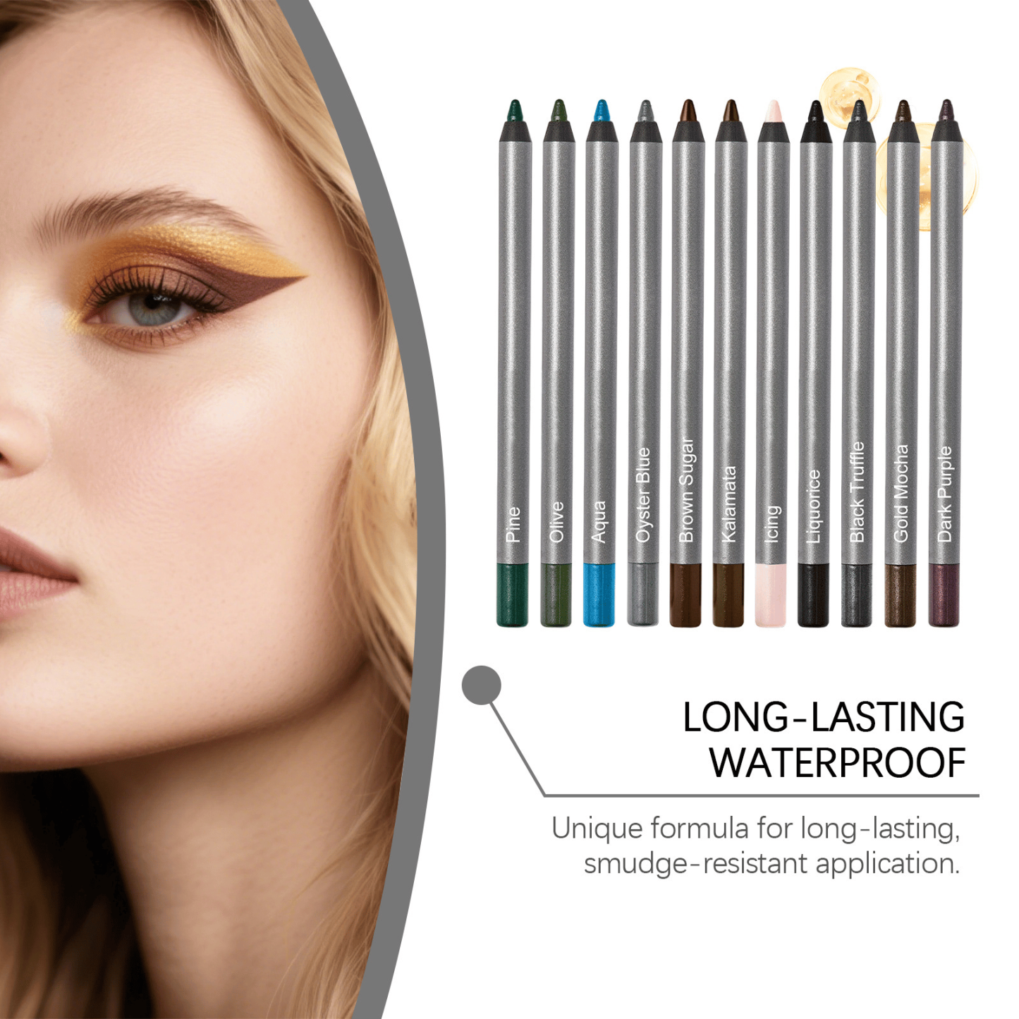 🌟 [24H Lock]1440-Minute Smudge-Proof Eyeliner| Precision Define, All-Day Stay, Transfer-Resistant Makeup Duo 🌟