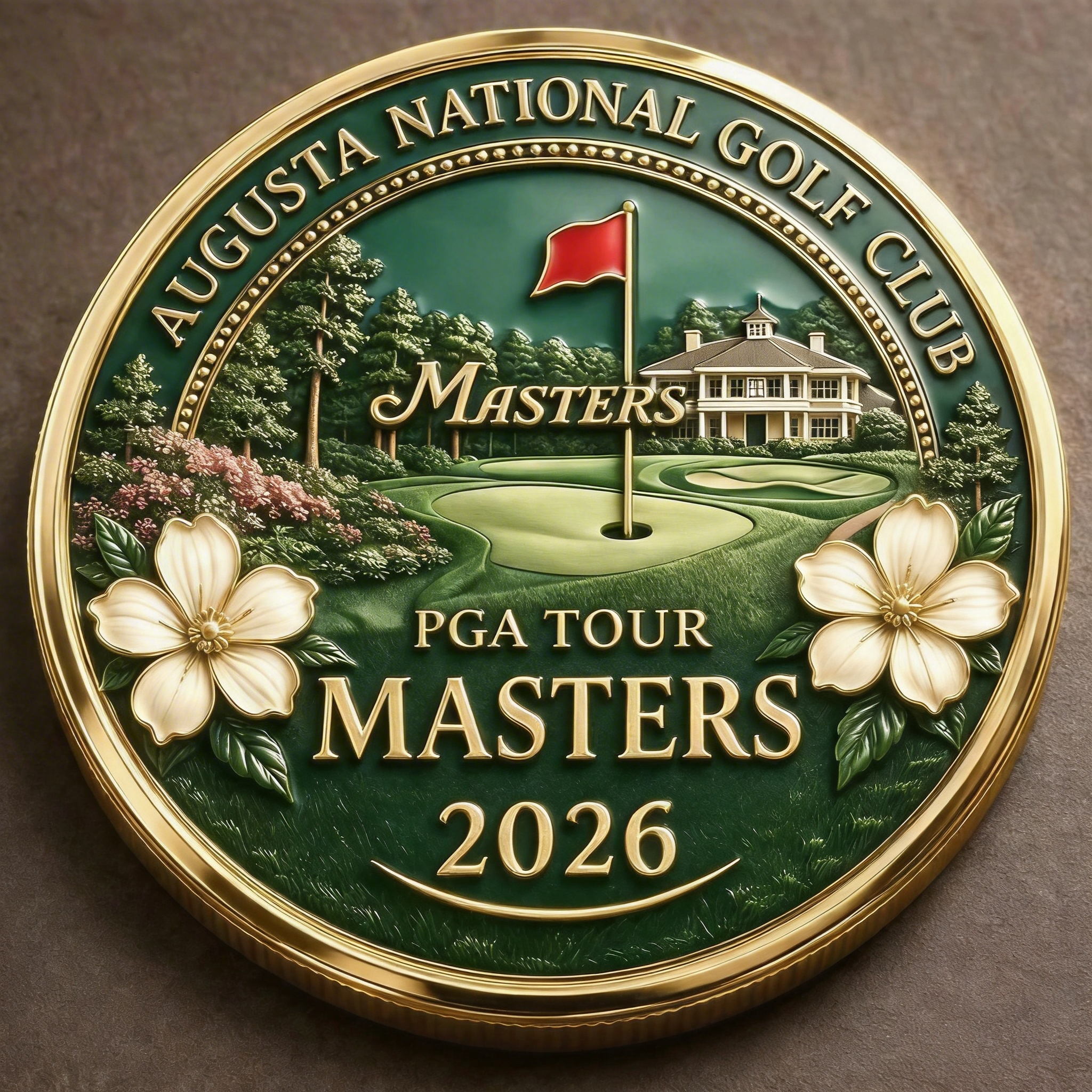 ⛳ Last Day 60% Off – 2026 Masters Tournament 3D Commemorative Coin
