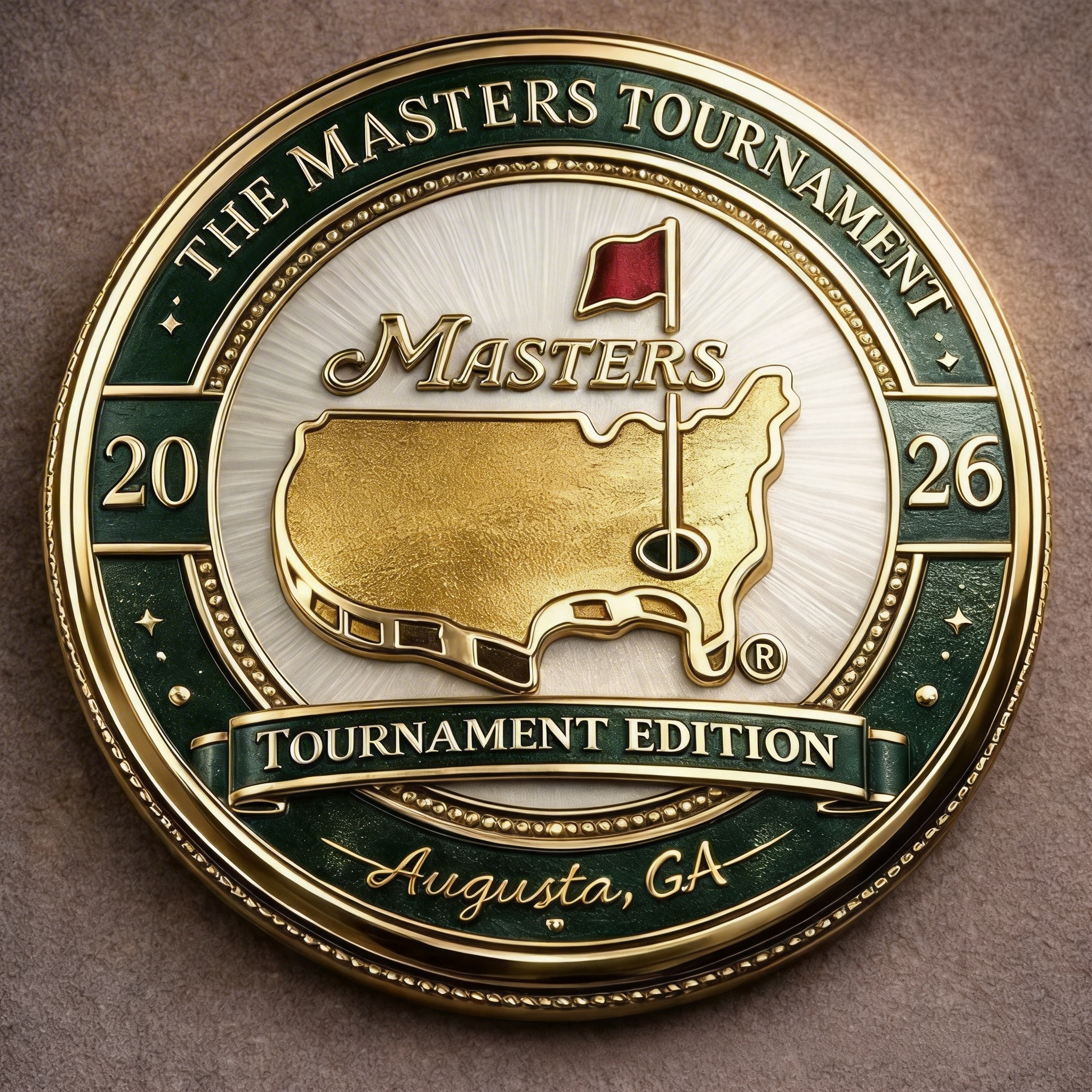 ⛳ Last Day 60% Off – 2026 Masters Tournament 3D Commemorative Coin