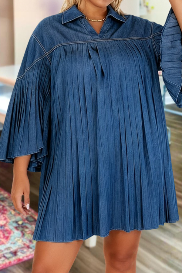 Stylish And Elegant Pleated Dress