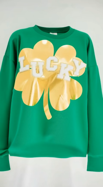 St. Patrick's Day Lucky Sparkle Sweatshirt