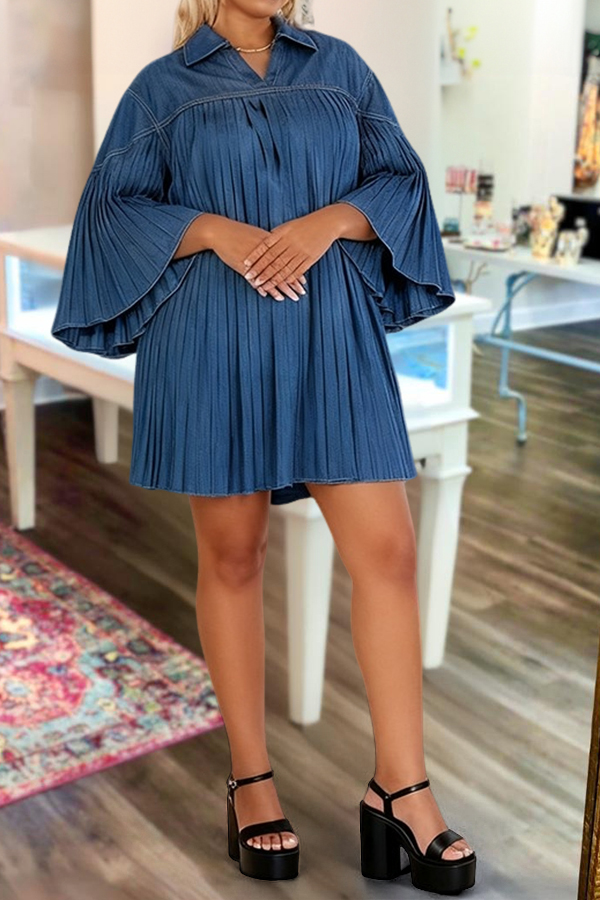 Stylish And Elegant Pleated Dress