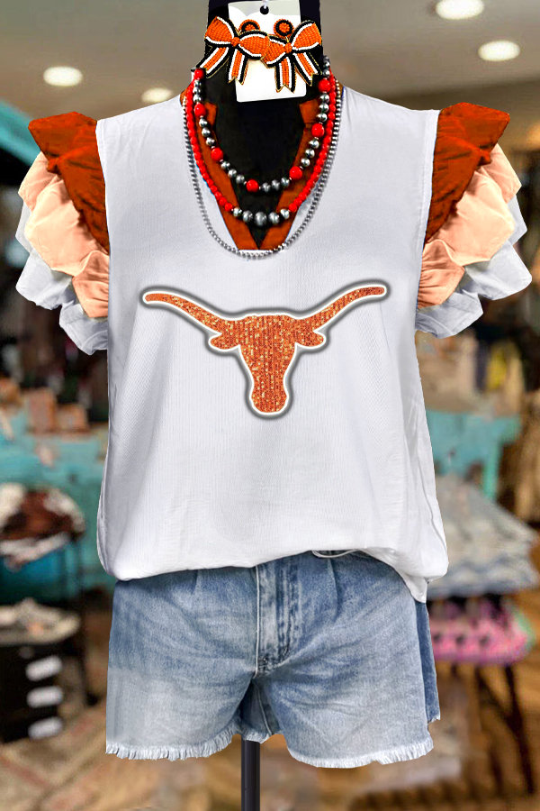 Ruffled Texas Top