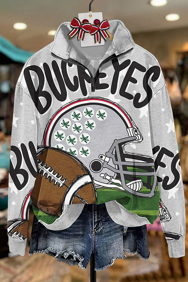Ohio Buckeye Zipper Sweatshirt