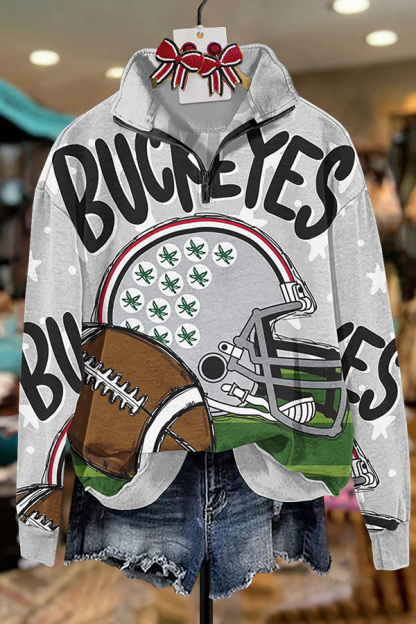 Ohio Buckeye Zipper Sweatshirt