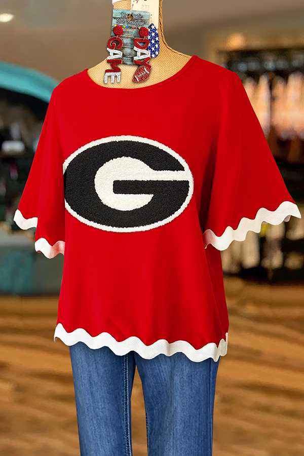 Classic Georgian G Letter Lace Top