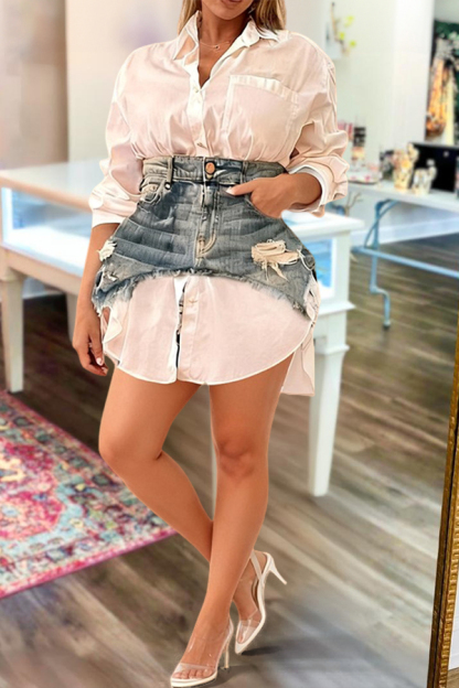 Fashion Casual Denim Shirt