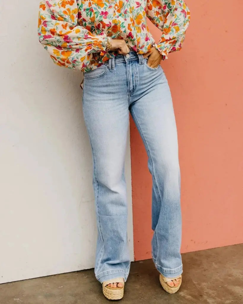 High-Rise Vintage Straight Jeans