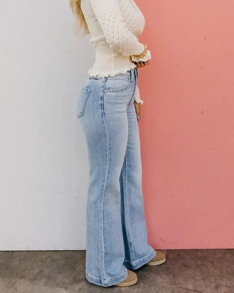 High-Rise Vintage Straight Jeans