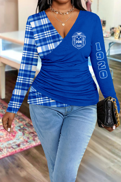 Zeta Phi Beta Sorority Print Slim Fit T-Shirt