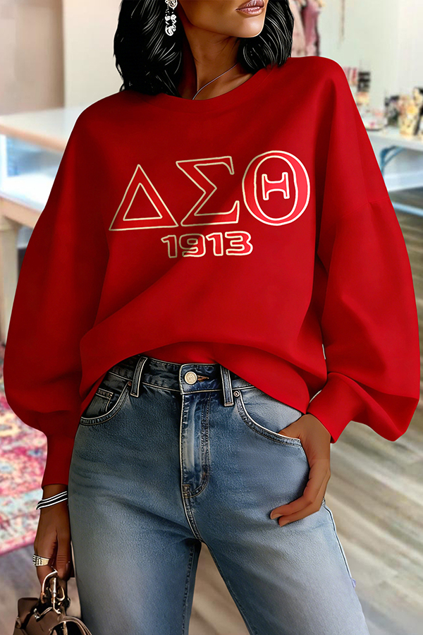Delta Sigma Theta Sorority Lantern Sleeve Sweatshirt