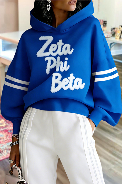 Zeta Phi Beta Sorority Lantern Sleeve Hoodie