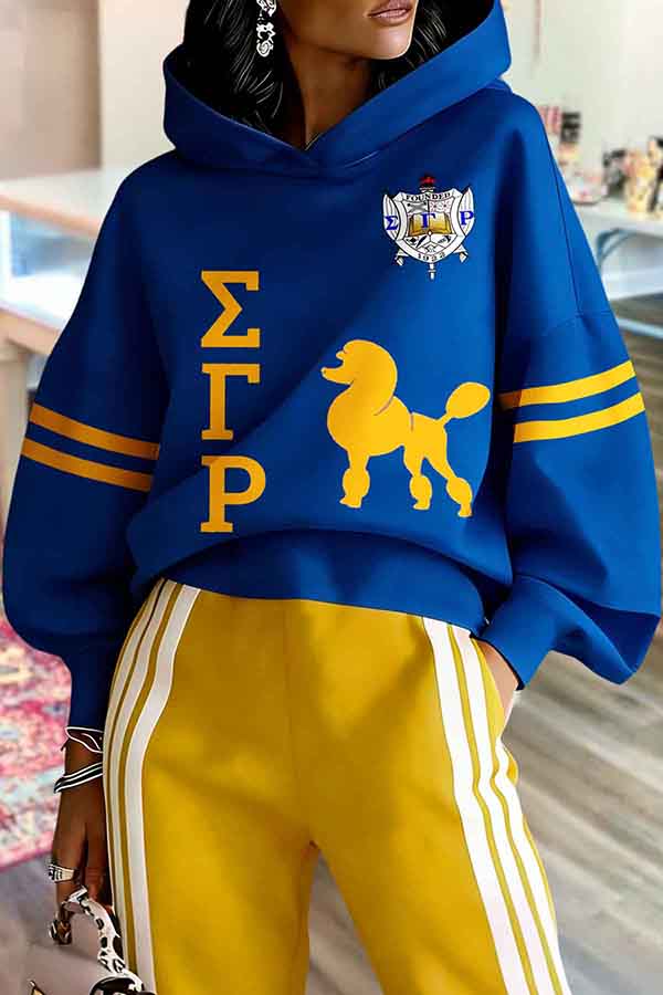 Sigma Gamma Rho Sorority Lantern Sleeve Hoodie