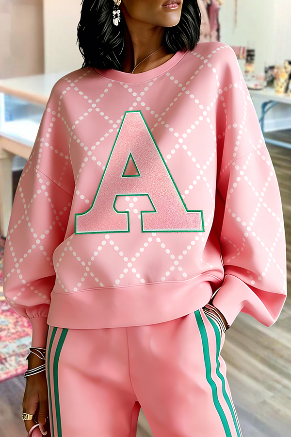 Classic Alpha Kappa Alpha Sorority Lantern Sleeve Sweatshirt