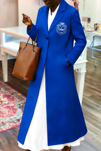 Elegant Zeta Phi Beta Sorority Long Blazer