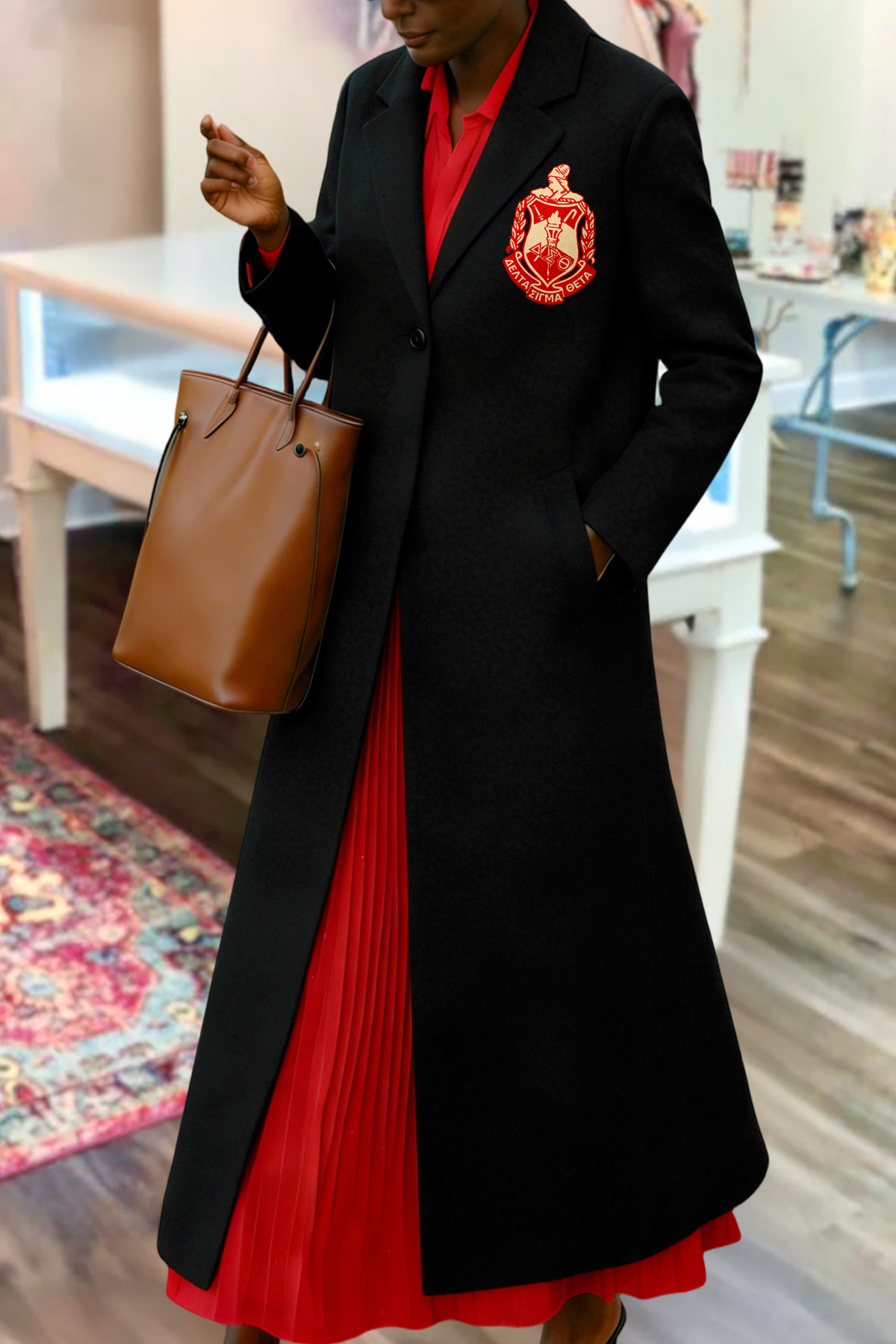 Elegant Delta Sigma Theta Sorority Long Blazer