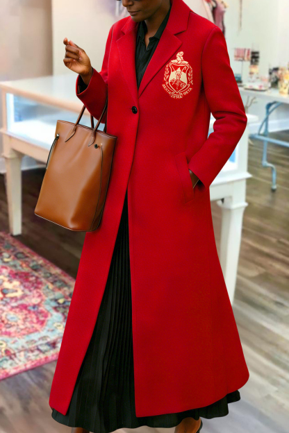 Elegant Delta Sigma Theta Sorority Long Blazer