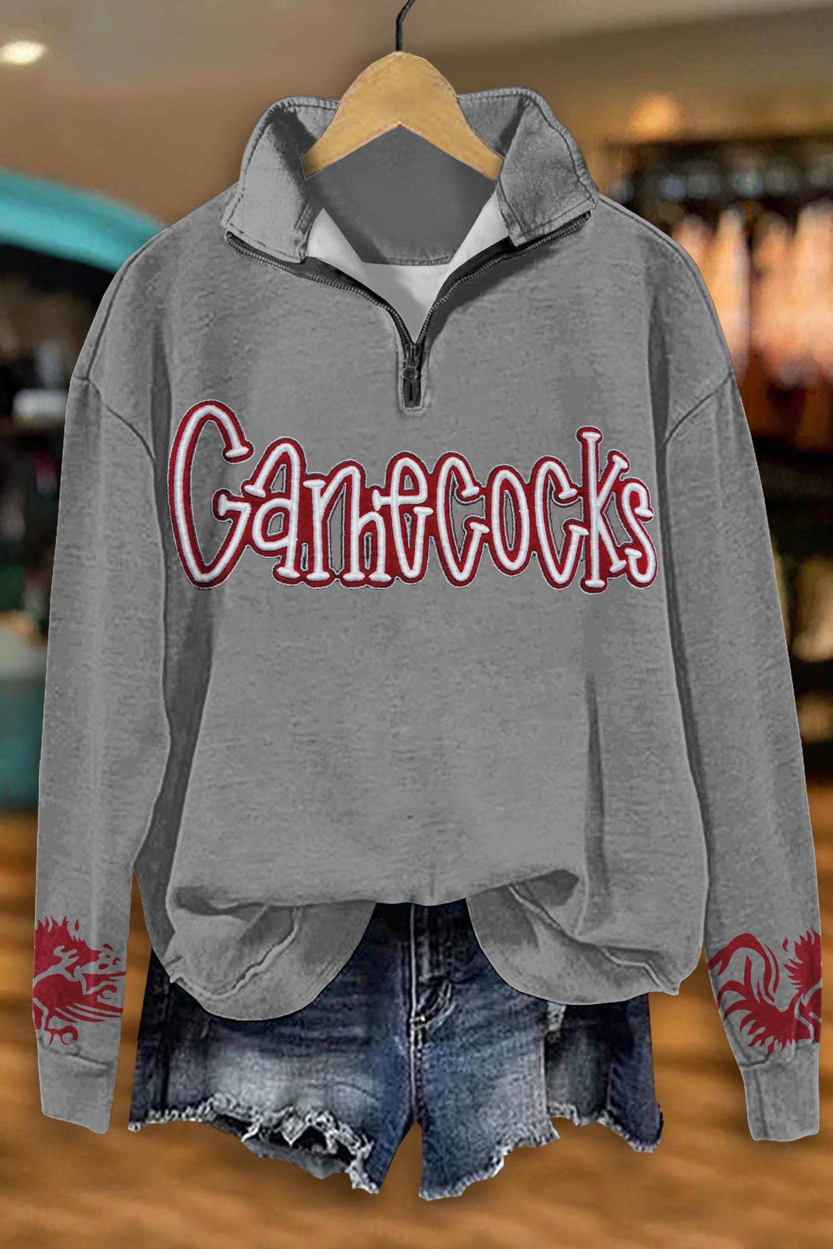 Game Day Gamecocks Zip-Up Sweatshirt