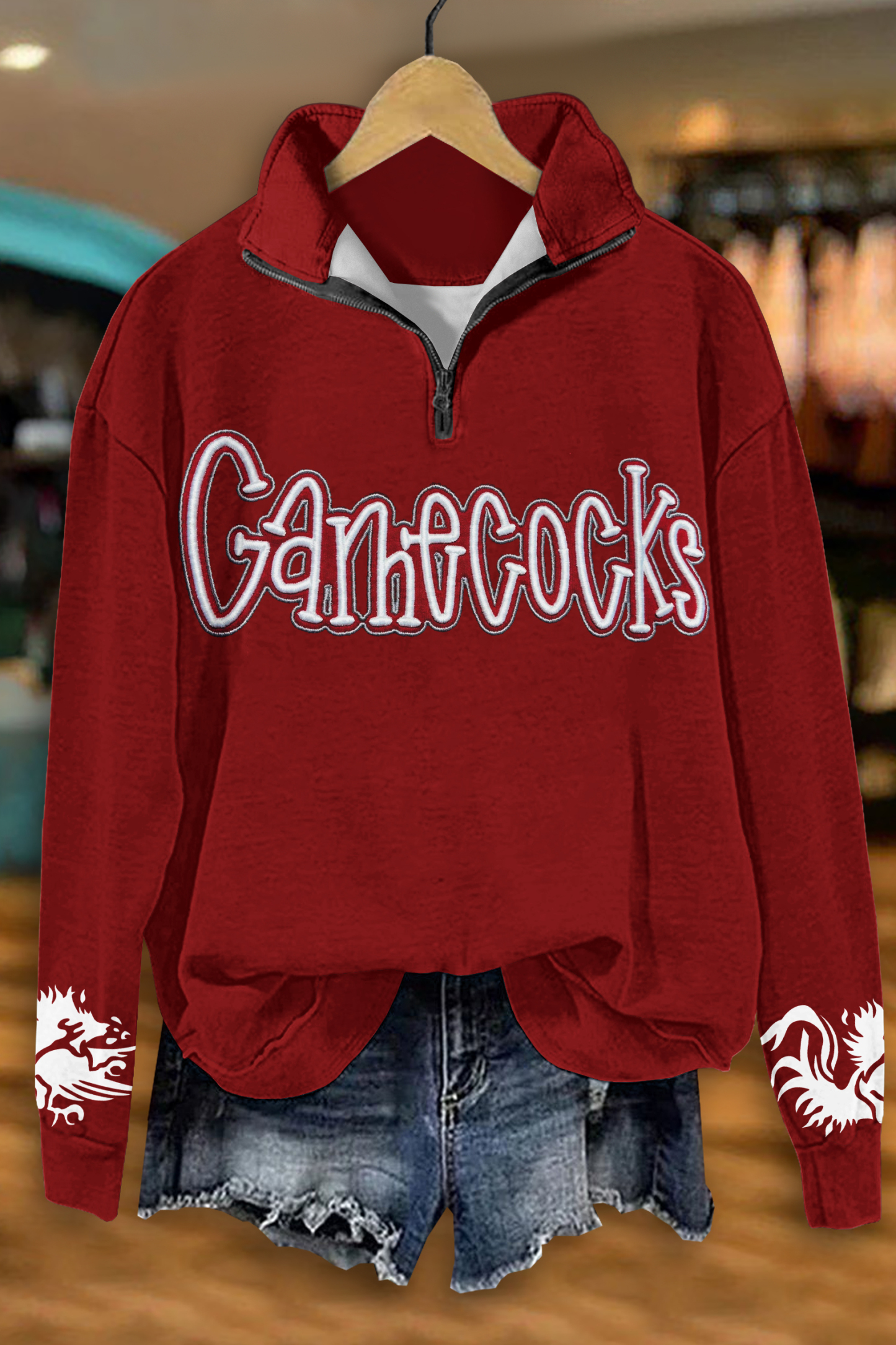 Game Day Gamecocks Zip-Up Sweatshirt