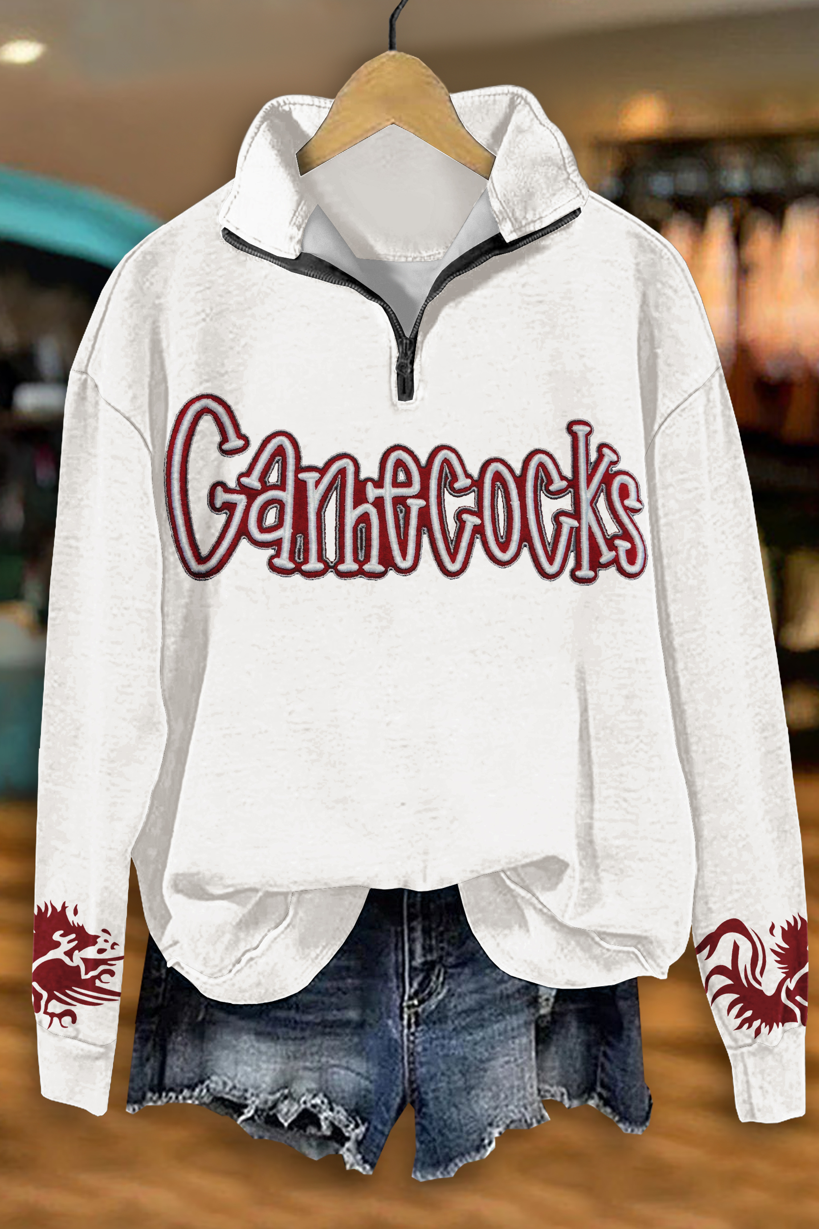 Game Day Gamecocks Zip-Up Sweatshirt