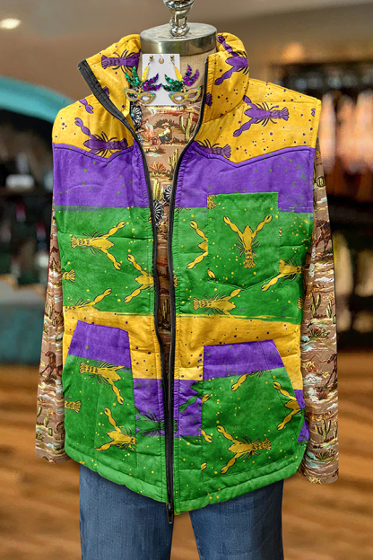 Mardi Gras Crawfish Pocket Vest