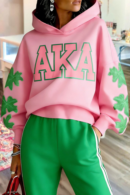 Zeta Phi Beta Sorority Lantern Sleeve Hoodie