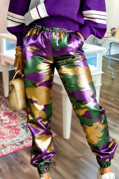 Mardi Gras Camouflage Sweatpants