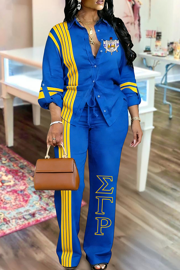 Sigma Gamma Rho Sorority Shirt And Pants Two-Piece Set