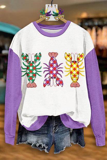 Mardi Gras Crawfish Sweatshirt
