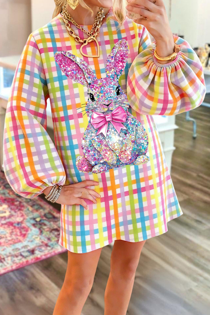 Cute Easter Bunny Sweatshirt Dress