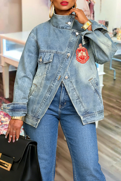 Delta Sigma Theta Sorority Denim Jacket