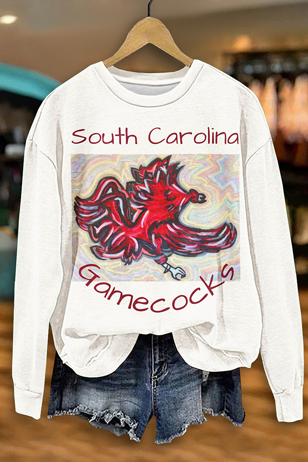Unique Game Day Red Gamecocks Sweatshirt