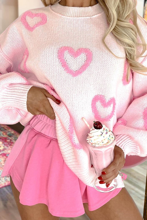 Sweet Galentine's Day Party Heart Sweater