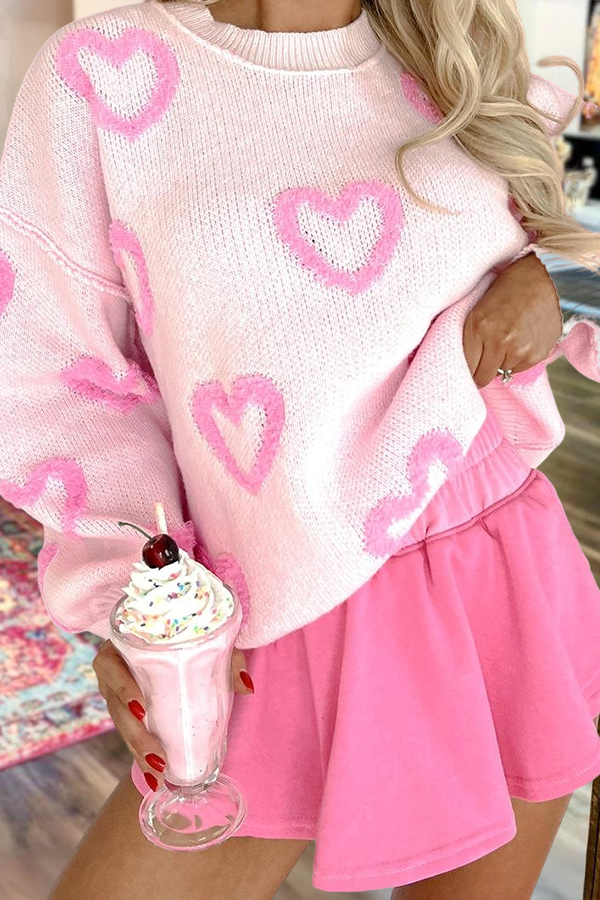 Sweet Galentine's Day Party Heart Sweater