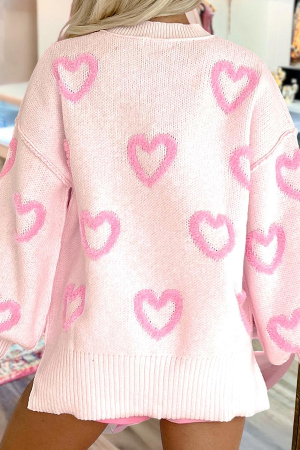 Sweet Galentine's Day Party Heart Sweater
