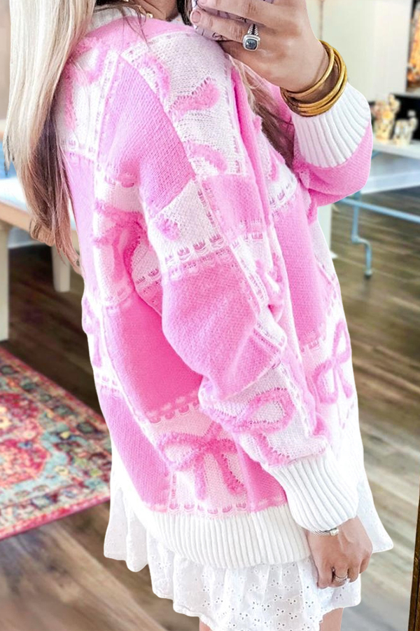 Sweet Galentine's Day Party Bow Sweater