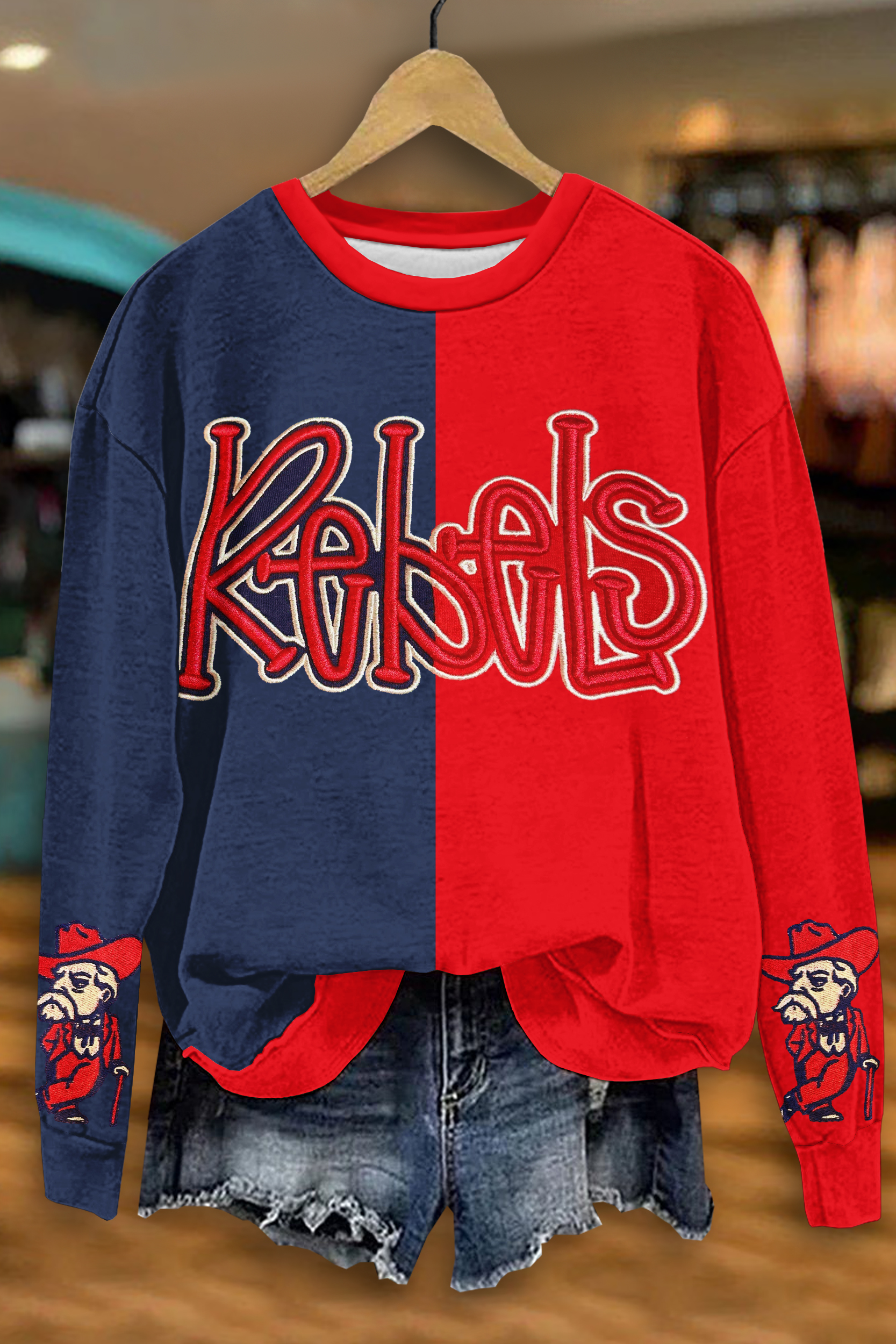 Classic Game Day Color Block Sweatshirt