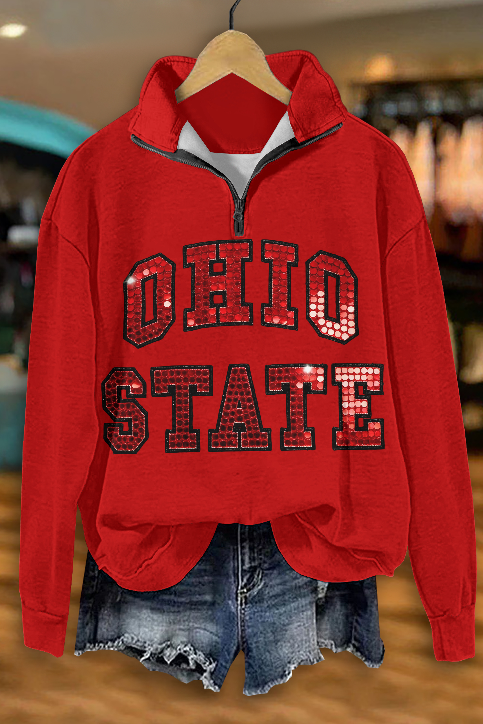 Game Day Zipper Sweatshirt