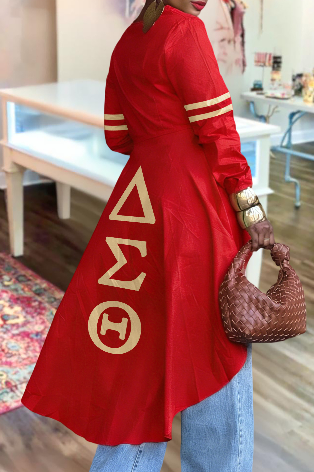 Delta Sigma Theta Sorority High Low Hem Blouses
