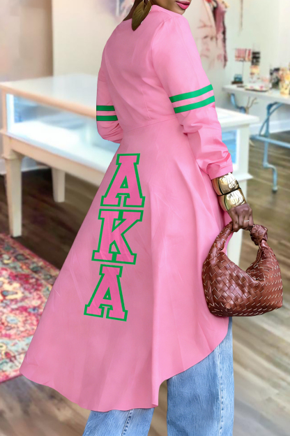 Alpha Kappa Alpha Sorority High Low Hem Blouses