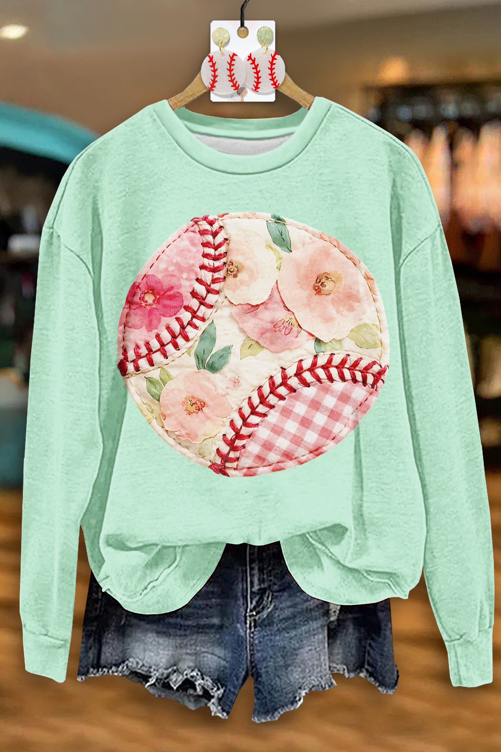 Fresh Baseball Game Day Sweatshirt