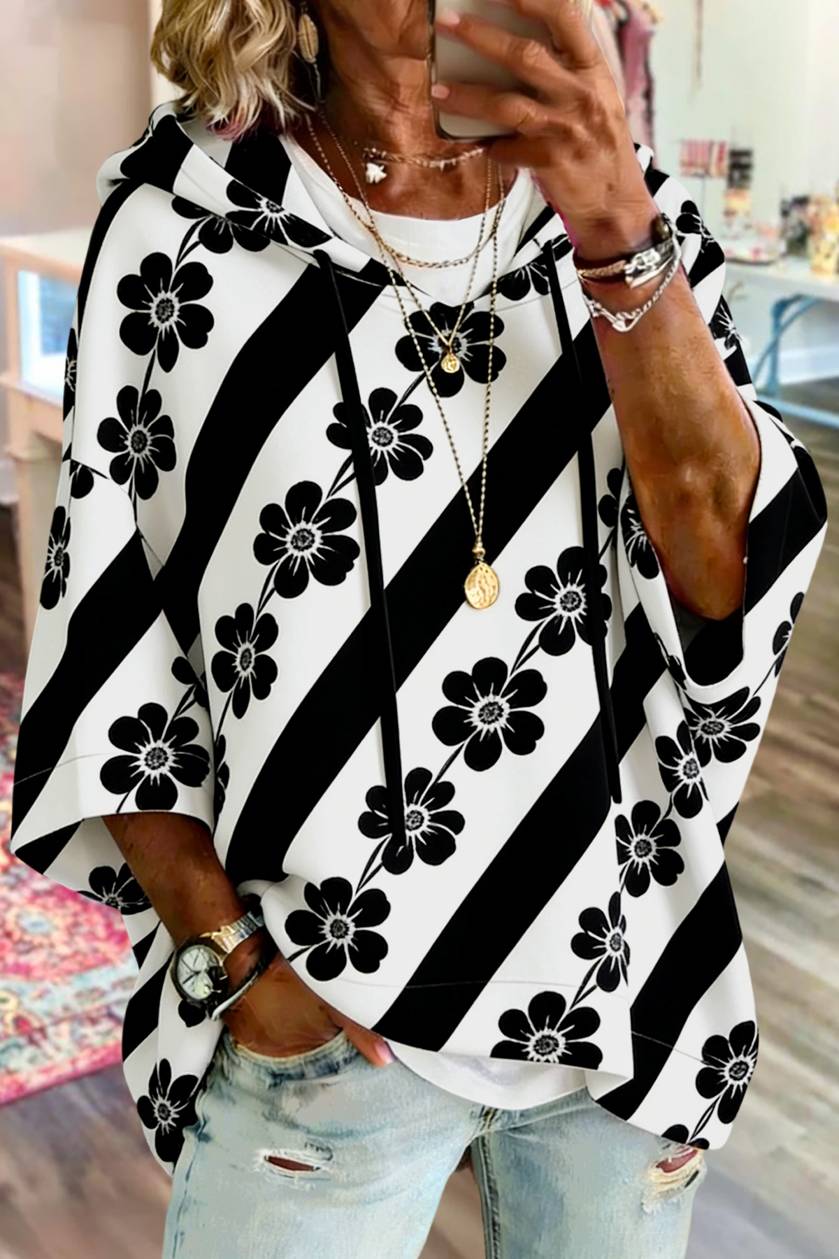 Classic Floral Hoodies