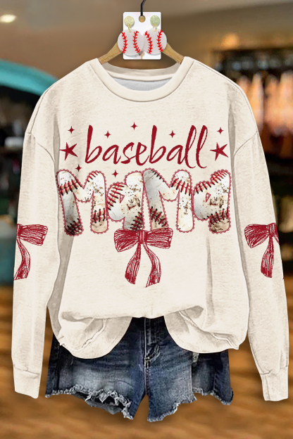 Casual Baseball Game Day MAMA Hoodies